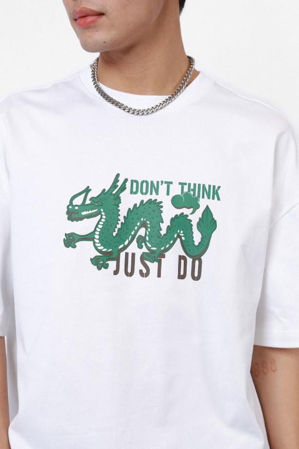 Tシャツ・カットソー LAUGHER Don Look T-Shirt White TS54 PRINTED T-SHIRT - Oyster-white | ZARA Canada